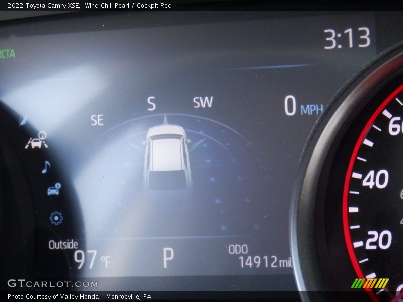 Wind Chill Pearl / Cockpit Red 2022 Toyota Camry XSE