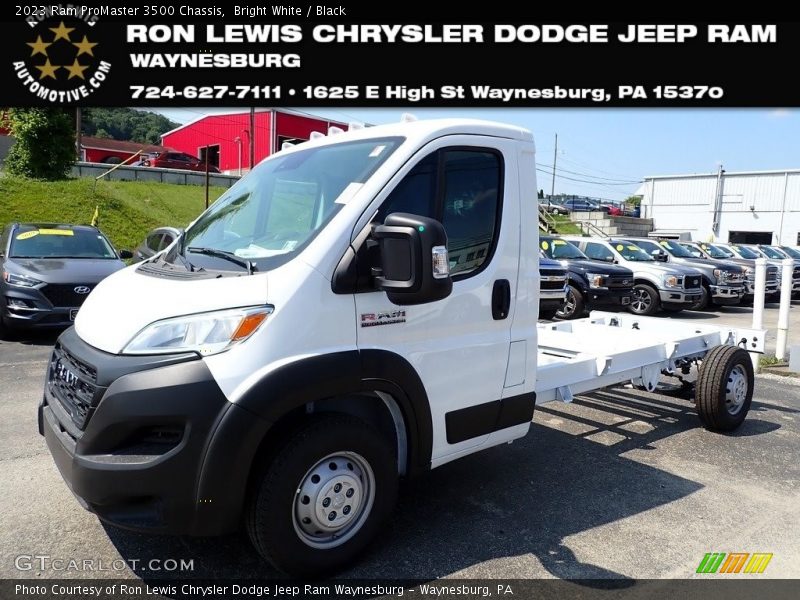 Bright White / Black 2023 Ram ProMaster 3500 Chassis