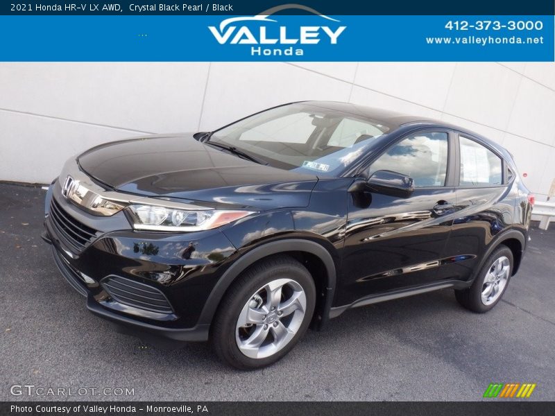 Crystal Black Pearl / Black 2021 Honda HR-V LX AWD