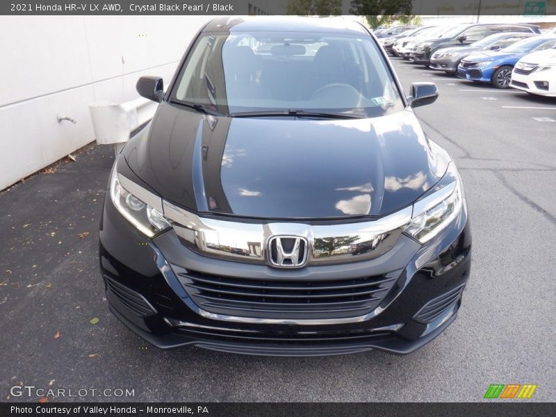 Crystal Black Pearl / Black 2021 Honda HR-V LX AWD