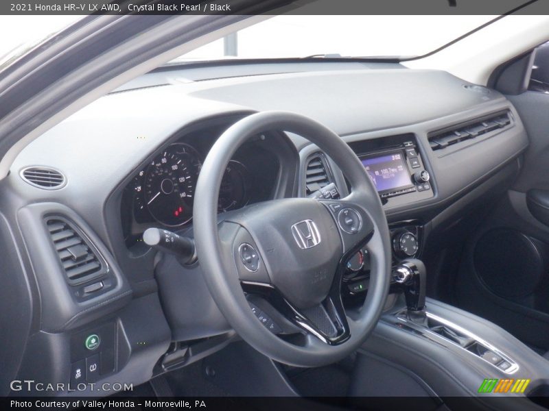 Crystal Black Pearl / Black 2021 Honda HR-V LX AWD