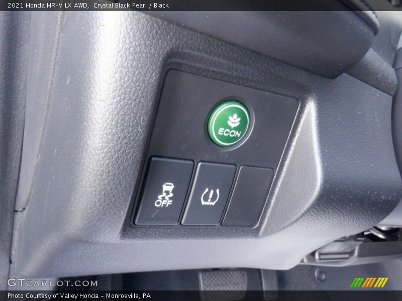 Crystal Black Pearl / Black 2021 Honda HR-V LX AWD