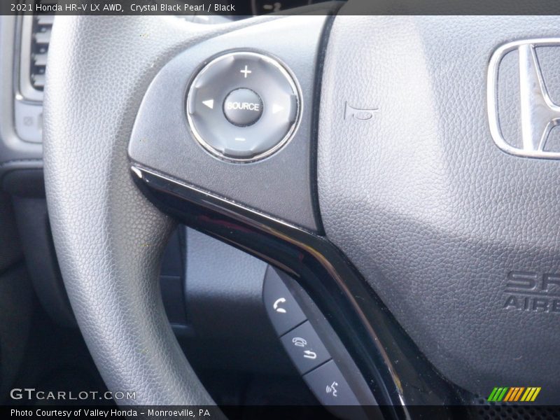 Crystal Black Pearl / Black 2021 Honda HR-V LX AWD