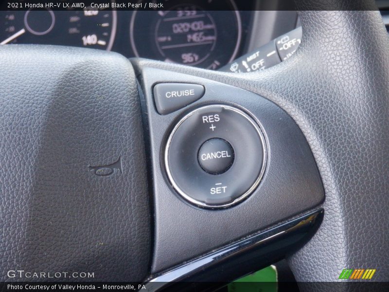 Crystal Black Pearl / Black 2021 Honda HR-V LX AWD