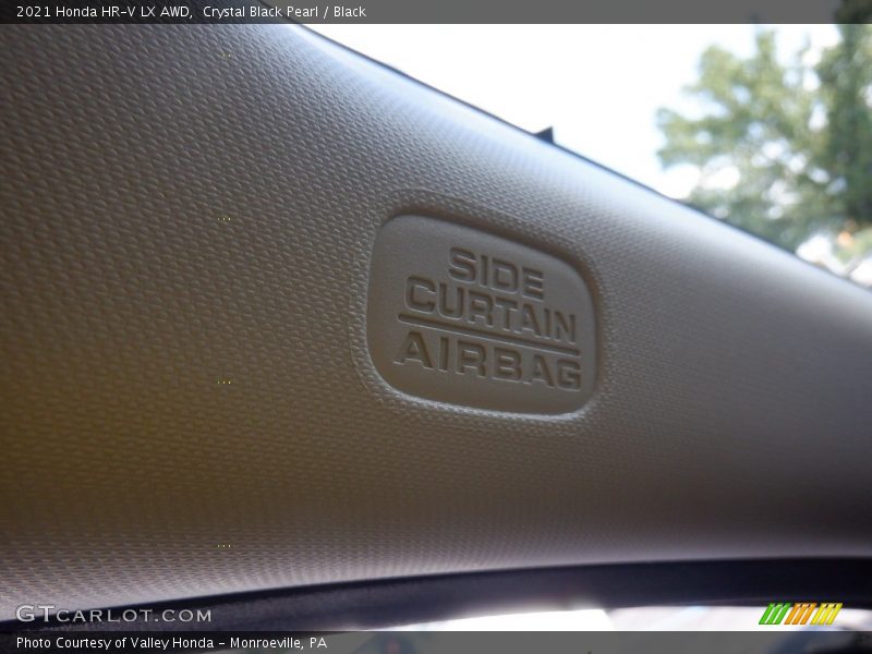 Crystal Black Pearl / Black 2021 Honda HR-V LX AWD