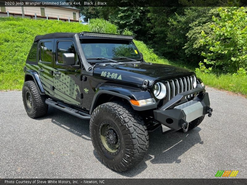 Black / Black 2020 Jeep Wrangler Unlimited Sahara 4x4