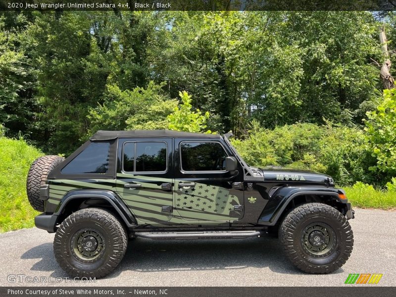 Black / Black 2020 Jeep Wrangler Unlimited Sahara 4x4