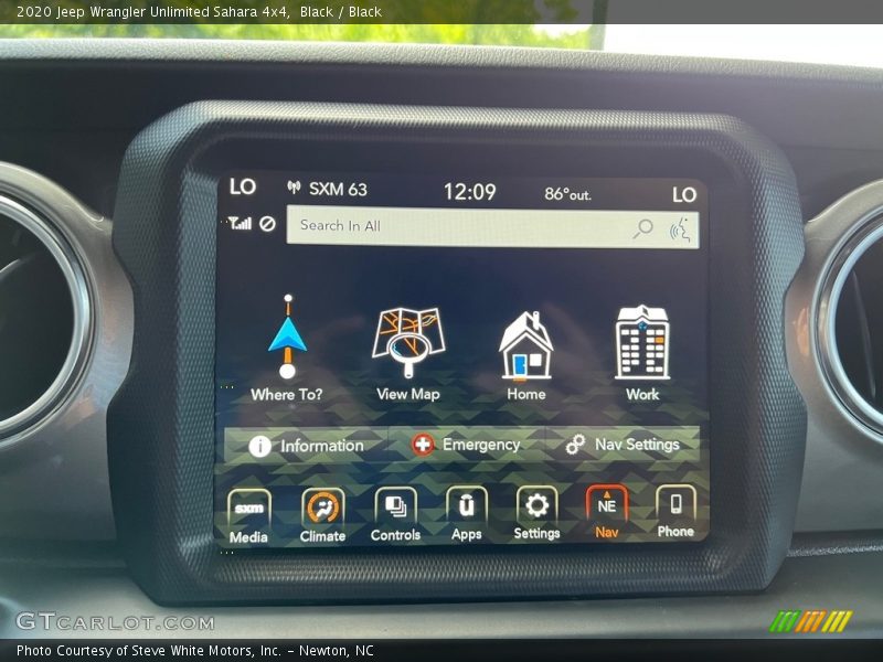 Black / Black 2020 Jeep Wrangler Unlimited Sahara 4x4