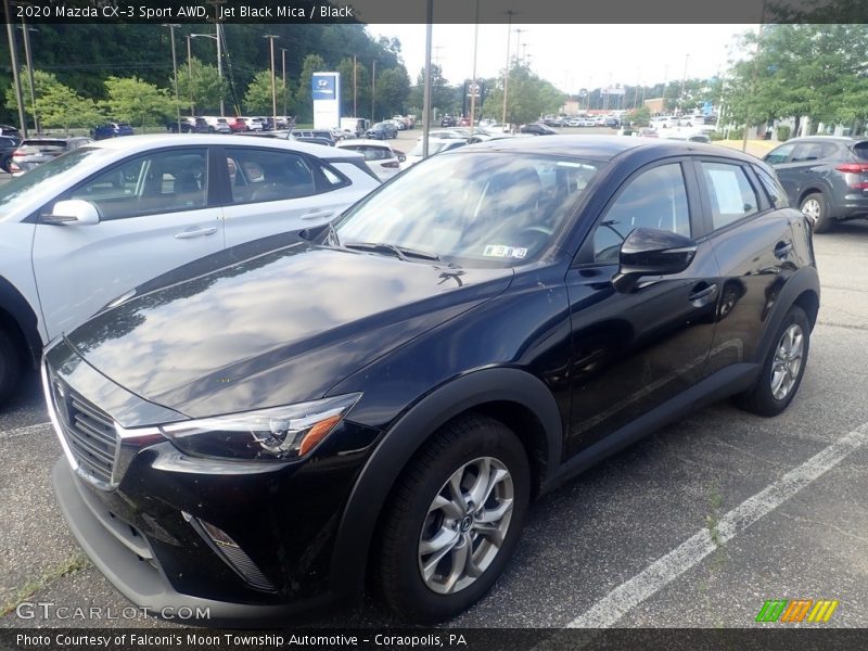 Jet Black Mica / Black 2020 Mazda CX-3 Sport AWD