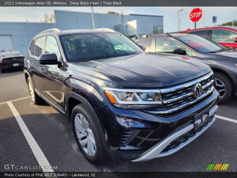 Deep Black Pearl / Titan Black 2021 Volkswagen Atlas SEL 4Motion