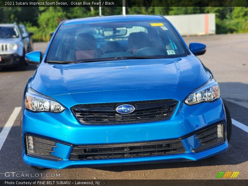 Ocean Blue Pearl / Black 2021 Subaru Impreza Sport Sedan