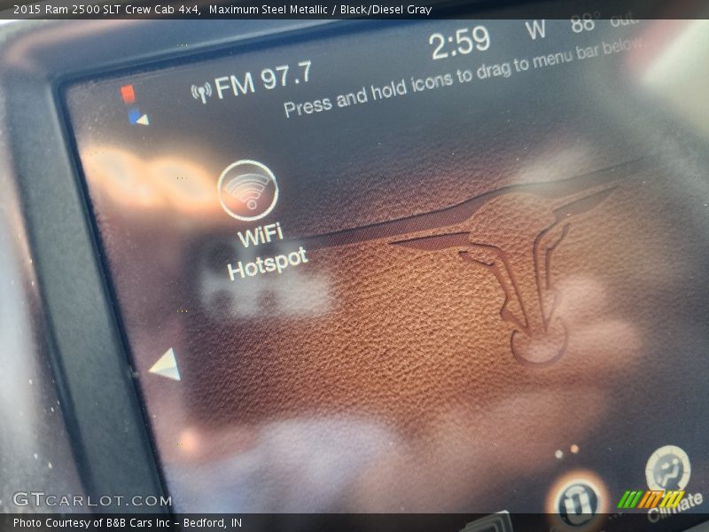 Maximum Steel Metallic / Black/Diesel Gray 2015 Ram 2500 SLT Crew Cab 4x4
