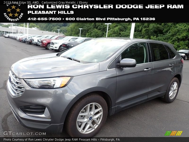 Carbonized Gray Metallic / Ebony 2022 Ford Edge SEL AWD