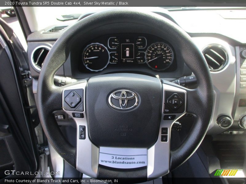 Silver Sky Metallic / Black 2020 Toyota Tundra SR5 Double Cab 4x4