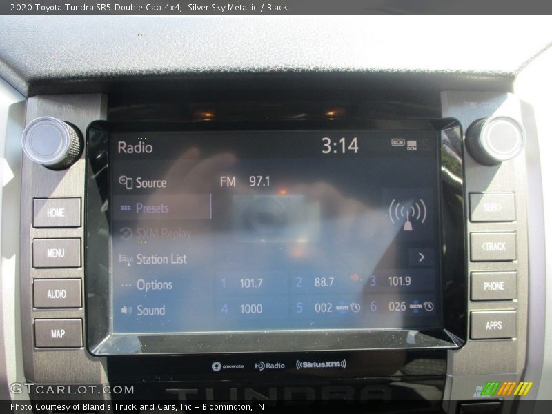 Silver Sky Metallic / Black 2020 Toyota Tundra SR5 Double Cab 4x4