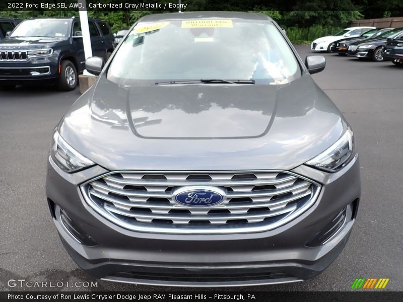 Carbonized Gray Metallic / Ebony 2022 Ford Edge SEL AWD
