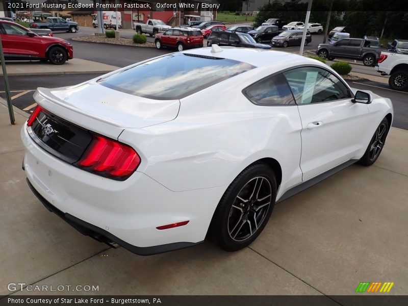 Oxford White / Ebony 2021 Ford Mustang EcoBoost Premium Fastback