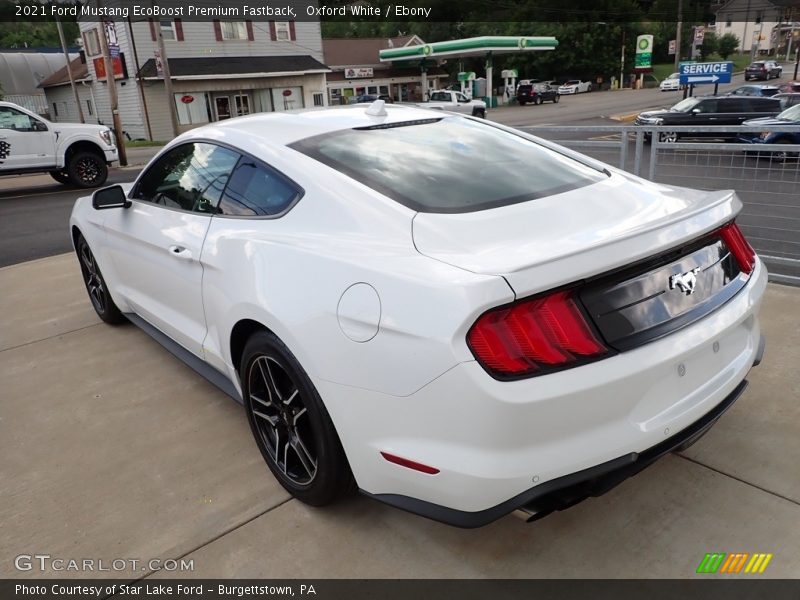 Oxford White / Ebony 2021 Ford Mustang EcoBoost Premium Fastback