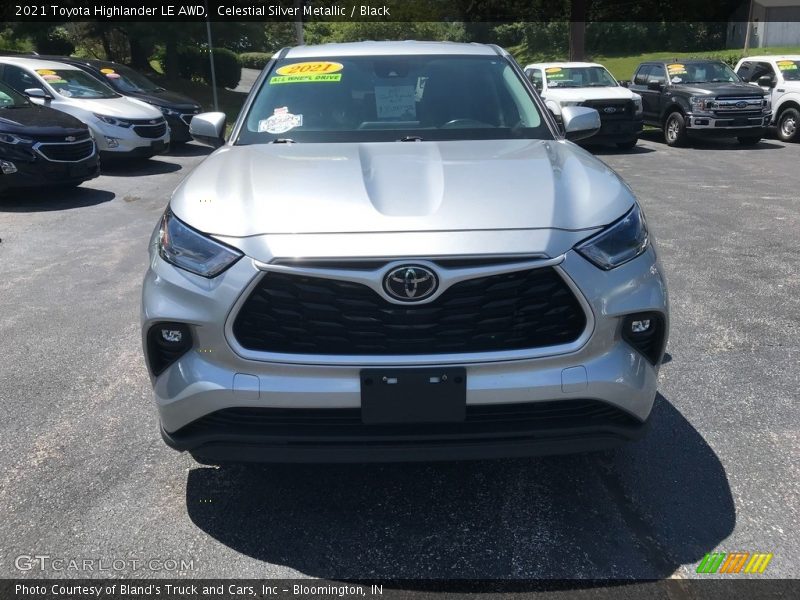 Celestial Silver Metallic / Black 2021 Toyota Highlander LE AWD