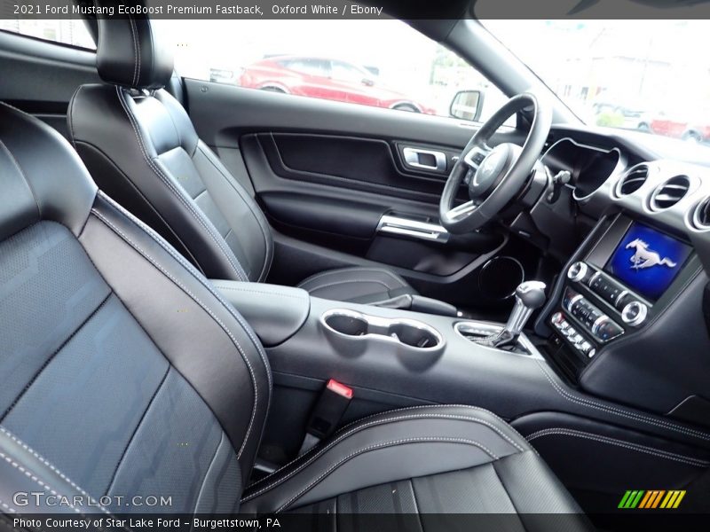 Oxford White / Ebony 2021 Ford Mustang EcoBoost Premium Fastback