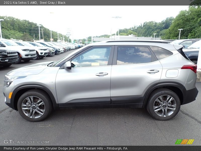 Steel Gray / Black 2021 Kia Seltos S AWD