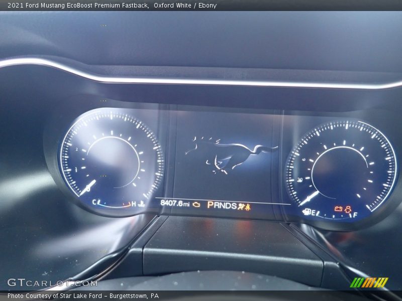 Oxford White / Ebony 2021 Ford Mustang EcoBoost Premium Fastback