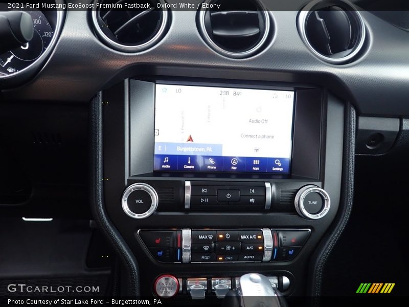 Oxford White / Ebony 2021 Ford Mustang EcoBoost Premium Fastback