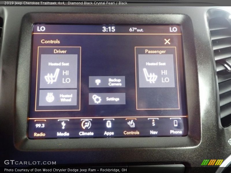 Diamond Black Crystal Pearl / Black 2019 Jeep Cherokee Trailhawk 4x4