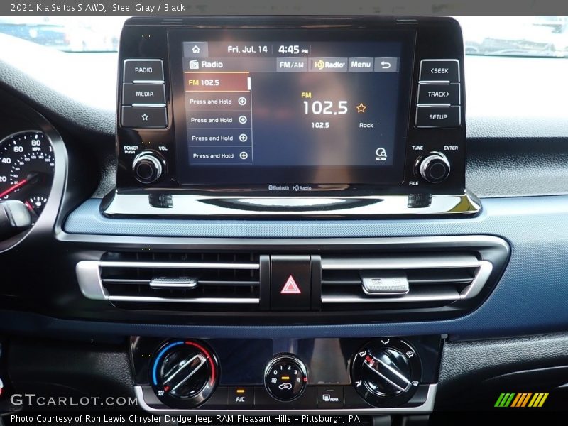 Steel Gray / Black 2021 Kia Seltos S AWD