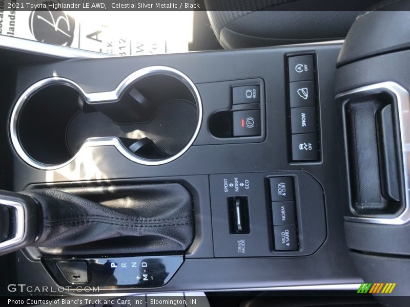 Controls of 2021 Highlander LE AWD
