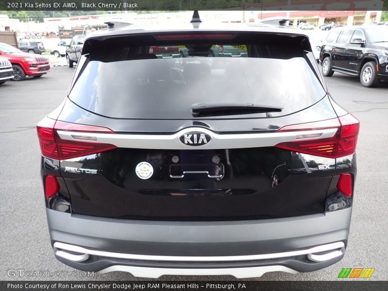 Black Cherry / Black 2021 Kia Seltos EX AWD