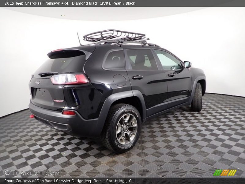Diamond Black Crystal Pearl / Black 2019 Jeep Cherokee Trailhawk 4x4
