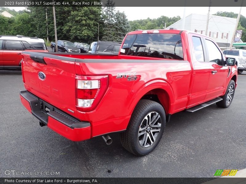 Race Red / Black 2023 Ford F150 XLT SuperCab 4x4