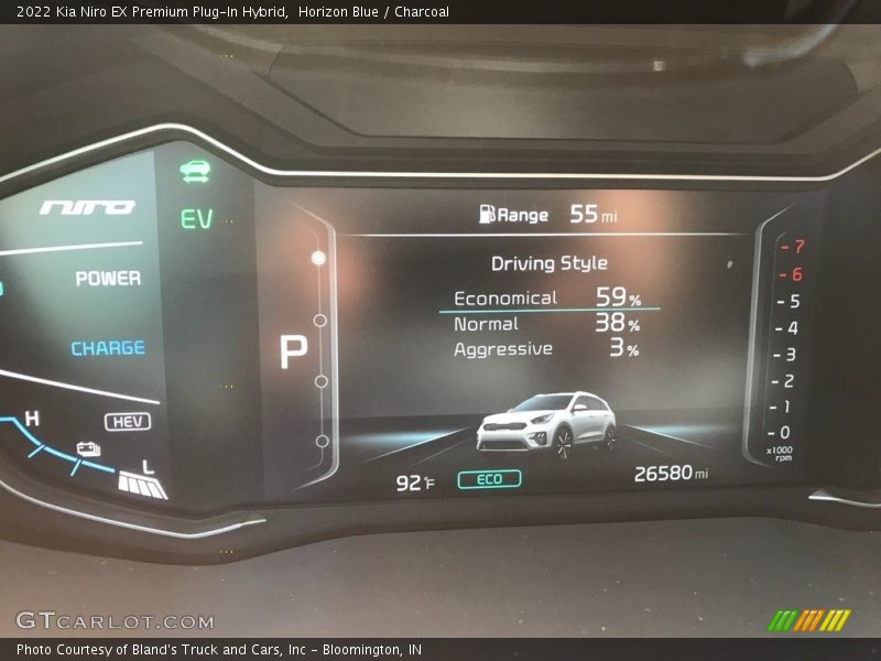 Horizon Blue / Charcoal 2022 Kia Niro EX Premium Plug-In Hybrid