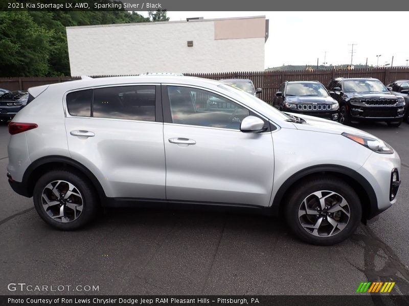 Sparkling Silver / Black 2021 Kia Sportage LX AWD