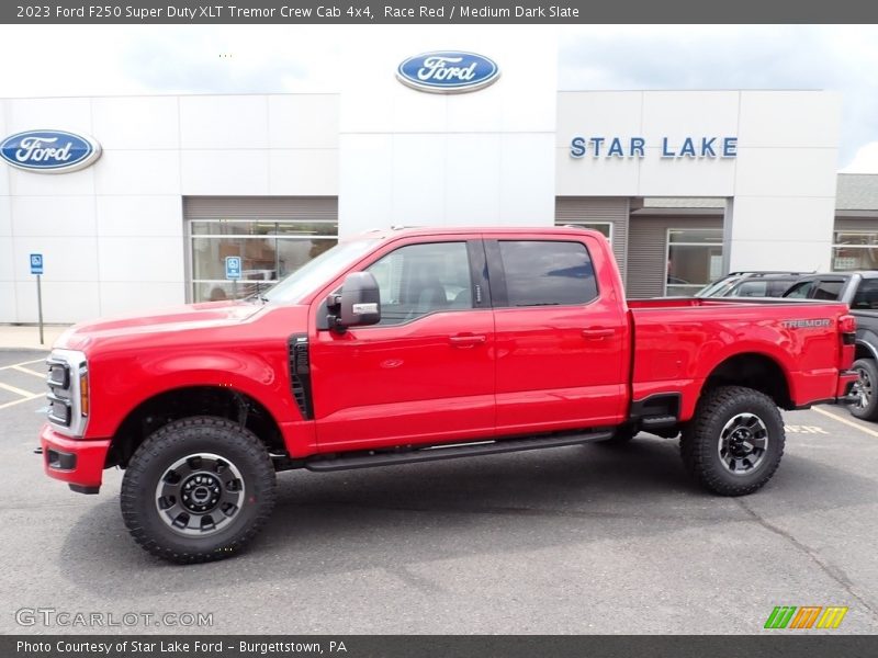 Race Red / Medium Dark Slate 2023 Ford F250 Super Duty XLT Tremor Crew Cab 4x4