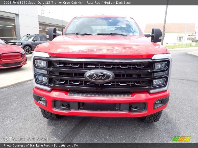 Race Red / Medium Dark Slate 2023 Ford F250 Super Duty XLT Tremor Crew Cab 4x4