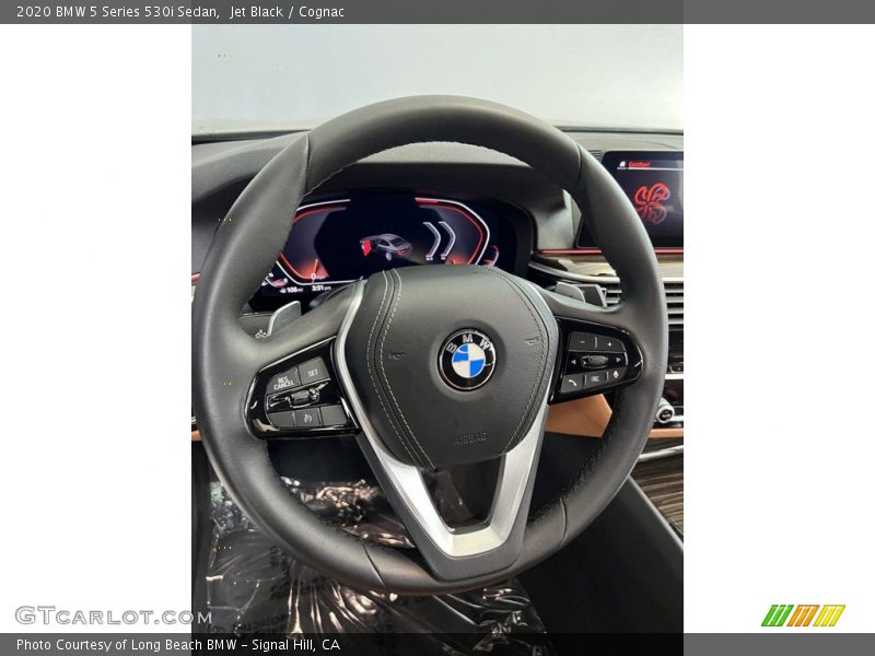 Jet Black / Cognac 2020 BMW 5 Series 530i Sedan