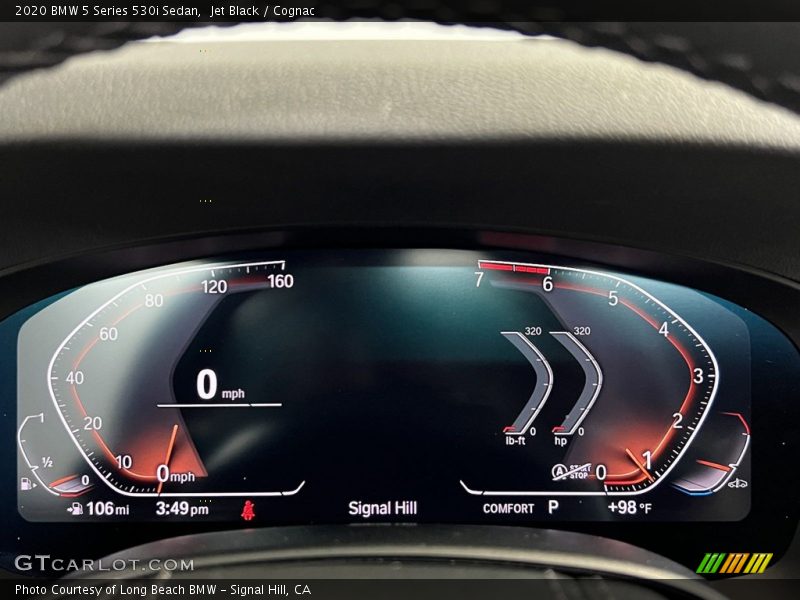Jet Black / Cognac 2020 BMW 5 Series 530i Sedan