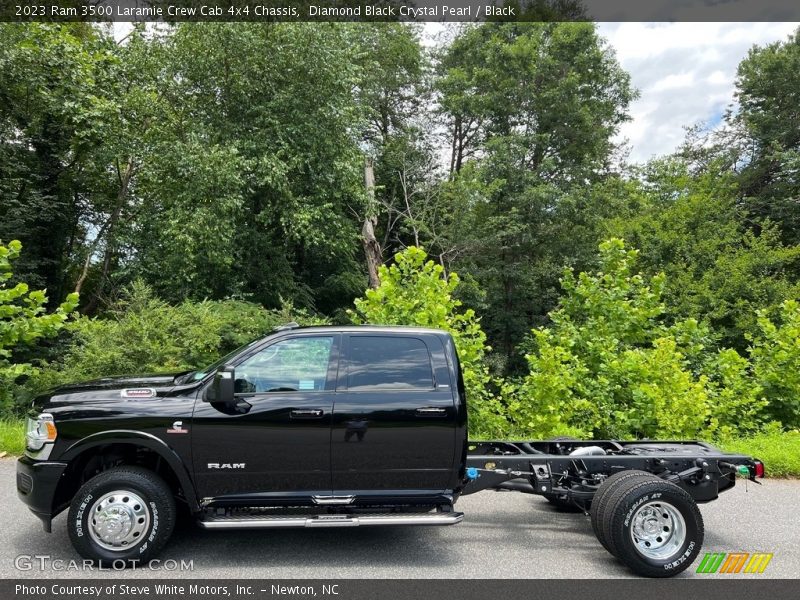 2023 3500 Laramie Crew Cab 4x4 Chassis Diamond Black Crystal Pearl