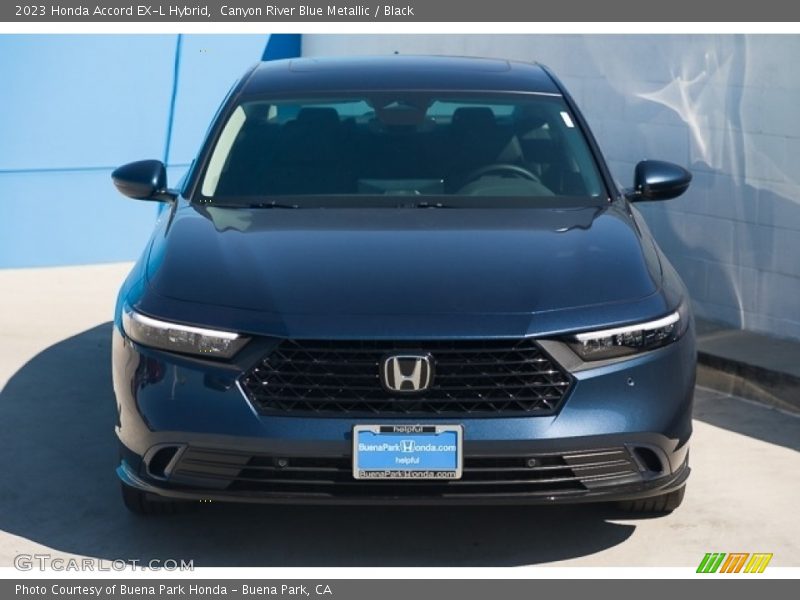 Canyon River Blue Metallic / Black 2023 Honda Accord EX-L Hybrid