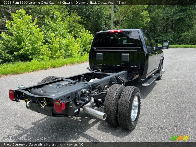 Diamond Black Crystal Pearl / Black 2023 Ram 3500 Laramie Crew Cab 4x4 Chassis