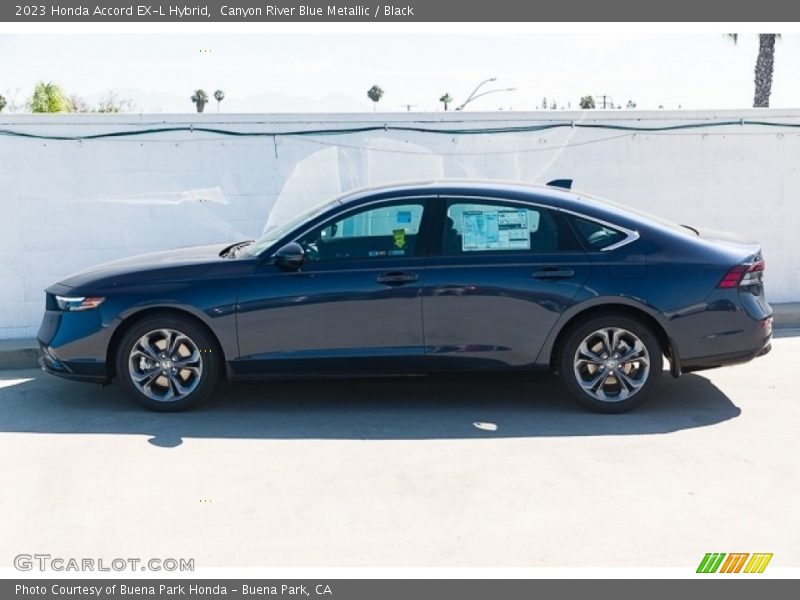 Canyon River Blue Metallic / Black 2023 Honda Accord EX-L Hybrid