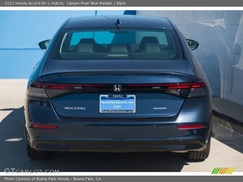 Canyon River Blue Metallic / Black 2023 Honda Accord EX-L Hybrid