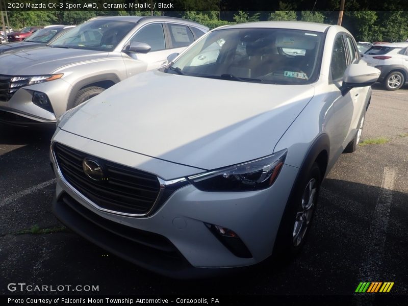 Ceramic Metallic / Black 2020 Mazda CX-3 Sport AWD