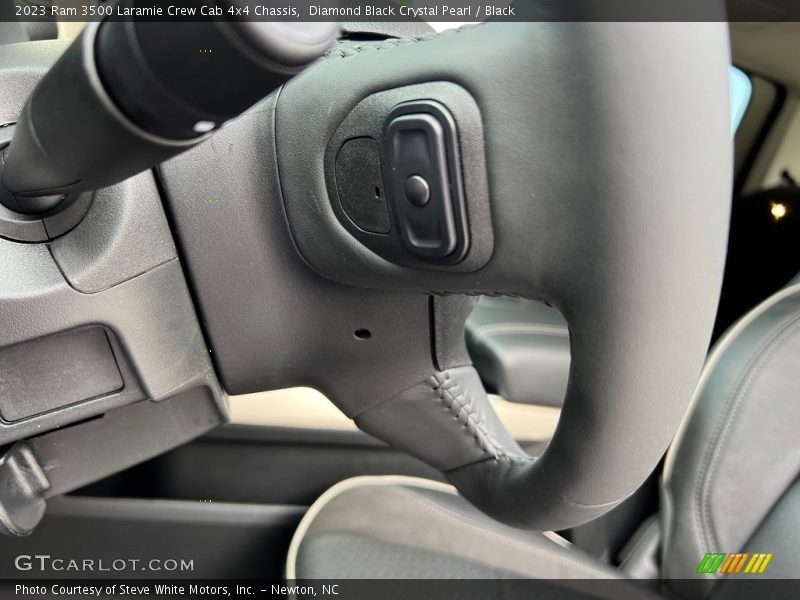 Diamond Black Crystal Pearl / Black 2023 Ram 3500 Laramie Crew Cab 4x4 Chassis