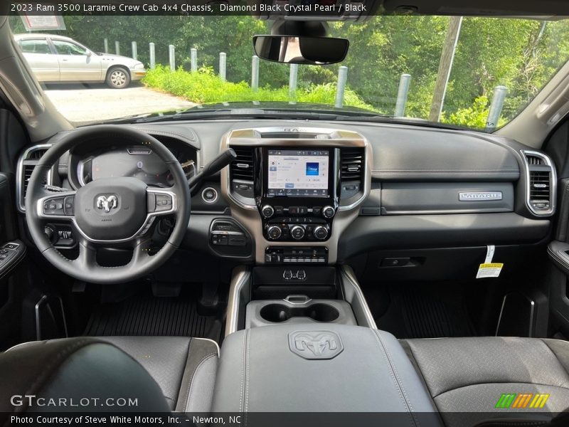 Dashboard of 2023 3500 Laramie Crew Cab 4x4 Chassis