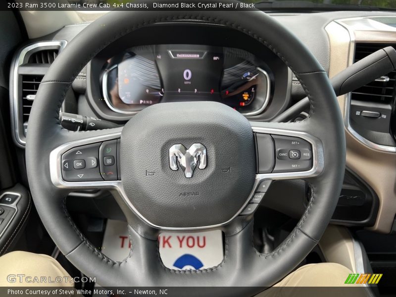  2023 3500 Laramie Crew Cab 4x4 Chassis Steering Wheel
