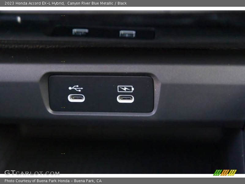 Canyon River Blue Metallic / Black 2023 Honda Accord EX-L Hybrid
