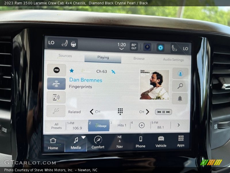 Diamond Black Crystal Pearl / Black 2023 Ram 3500 Laramie Crew Cab 4x4 Chassis